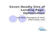 Seven Deadly Sins Of Landing Page Optimization