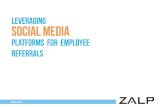 Leveraging social media for employee referrals
