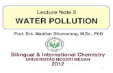 Lecture 5 Water Pollution 2012