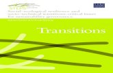 Social-ecological resilience and socio-technical transitions: 2017. 8. 21.آ  sustainability governance