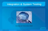 Integration & System Testing