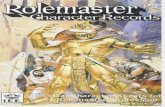 Rolemaster Character Records