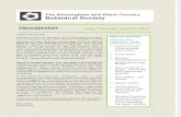 B&BC Botanical Society Newsletter - Issue 1 (2014)