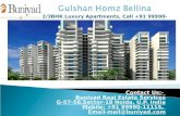 Gulshan Homz Bellina – Modern Flats at best price with Buniyad