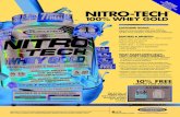 BONUS NEW! NITRO-TECH MuscleTechآ® is Americaâ€™s #1 Selling Bodybuilding Supplement Brand based on