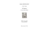 DOWLAND, John • A fancy (Cozens lute-book) (edited for guitar by Gérard REYNE) (guitar music score)