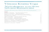 Vinyasa Krama Yoga Newslettes 2012
