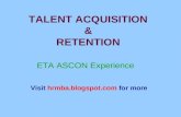 Talent Acquisition Talent Retention