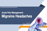 Acute Pain Management: Migraine Headaches 2020-05-03آ  Acute Migraine Headache Treatment Algorithm 10