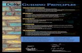 Duke Guiding Principles ... Duke Guiding Principles TRUSTWORTHINESS Demonstrate high integrity, truthfulness