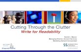 Cutting Through the Clutter 2018-04-03آ  Cutting Through the Clutter Write for Readability Harold L.