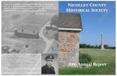 2006 annual report - Nicollet County Historical 2006 Annual Report NICOLLET COUNTY HISTORICAL SOCIETY