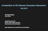 Introduction to HCI (Human Computer Interaction) ... Introduction to HCI (Human Computer Interaction)