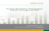 Program Evaluation: Photography Fall 2011 through Fall 2016 Photography Enrollment by Course and Day/Night