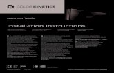Installation Instructions ... Luminous Textile Installation Instructions Instructions dâ€™installation