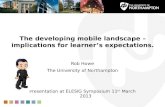 Learners experience of mobile