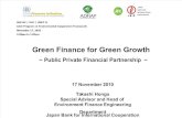 Green Finance for Green Growth