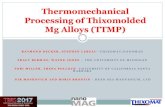 Thermomechanical Processing of Thixomolded Alloys Thixomold (T) with Fast Cooling for Fine Grains ...
