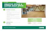FOR LEASE CREATIVE OFFICE & COFFEE SHOP SPACE FOR LEASE PROPERTY FEATURES + Completely renovated building:
