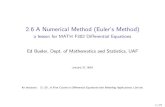 2.6 A Numerical Method (Eulerâ€™s Method) - GitHub Pages 2.6 A Numerical Method (Eulerâ€™s Method) a