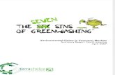 The Seven Sins of Greenwashing