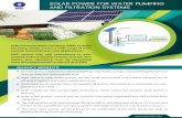 Water Pumping systems - OMAN Pumping systems.pdfآ  2019. 2. 26.آ  Solar-Powered Water Pumping (SWP)