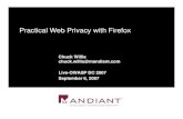 Practical Web Privacy with Firefox - OWASP ... 5 Third Party Cookies Issue: When visiting a web site