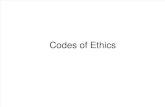 Codes of Ethics - Student