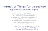 Internet-of-Things for Development - ITU 2016/5... · Internet-of-Things (IoT) “The Internet of Things