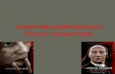 Supernatural horror conventions