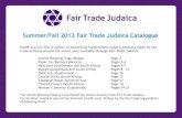Summer/Fall 2012 Fair Trade Judaica Catal 2012. 8. 7.آ  Summer/Fall 2012 Fair Trade Judaica Catalogue