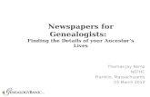 Researching Newspapers: Genealogy Research Tips for Genealogists