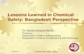 Lessons Learned in Chemical Safety: Bangladesh Perspective