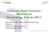 Software Park Thailand : Mission on  Technology Trends 2011