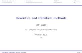 Heuristics and statistical methods - GERAD ... Statistical methods Heuristics CMA-ES References Heuristics