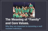 Family core values