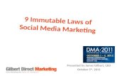 The 9 immutable laws of social media marketing