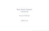 Real World Haskell: Lecture 6