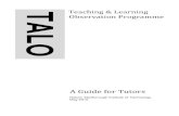 NTLTC 2011 - NMIT Teaching & Learning Observation (TALO) Tutor Guide 2010