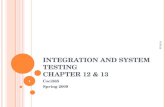 Integration testing(revisited)