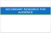 Secondary research for audience