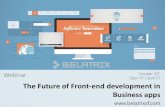 The Future Front-End Development for Business Apps - Webinar
