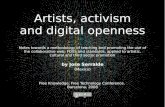 Artists, activism and digital openness