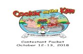 Contestant Packet October 12-13, 2018 - De Soto, The event will again be held at the De Soto Riverfest