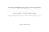 The Experimental Psychology Training Program Student 2015. 1. 9.آ  The Dissertation, & The Dissertation