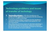 Technology,Problems and Issues of Transfer of Techology