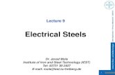 Electrical Steels - Javad Mola, PhD ... 15 1 Lecture 9 Electrical Steels Dr. Javad Mola Institute of