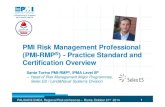 PMI Rome - Risk Management Professional PMI-RMP ... Risk Management Professional آ  Overview of the