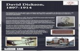 David Dickson, 1897-1914 - Marlow 2019. 1. 6.آ  David Dickson, 1897-1914 David Dickson was the ثœrst