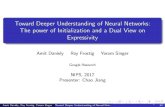 Toward Deeper Understanding of Neural Networks: The power ... ... Amit Daniely, Roy Frostig, Yoram Singer Toward Deeper Understanding of Neural Networks:The power of Initialization